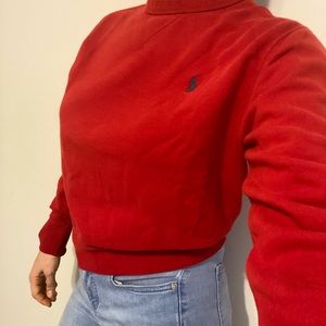 Polo Ralph Lauren Red Crew Sweater